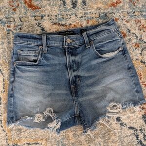 Lucky Brand Blue Jean Shorts with Frayed Hem Size 4/27